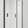 Paroi De Douche|Swiss Aqua Technologies Fusion ensemble porte pivotante /paroi 100x80cm anticalcaire avec profilés noir mat (SATFUD100S80C)