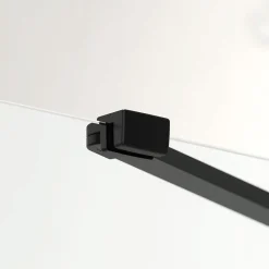 Paroi De Douche|Swiss Aqua Technologies Fusion ensemble porte pivotante /paroi 100x80cm anticalcaire avec profilés noir mat (SATFUD100S80C)