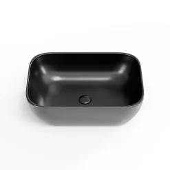 Vasque À Poser|Swiss Aqua Technologies Infinitio Vasque à poser 45,5x32,5 cm, sans trop-plein, Noir mat (SATINF4532BKM)