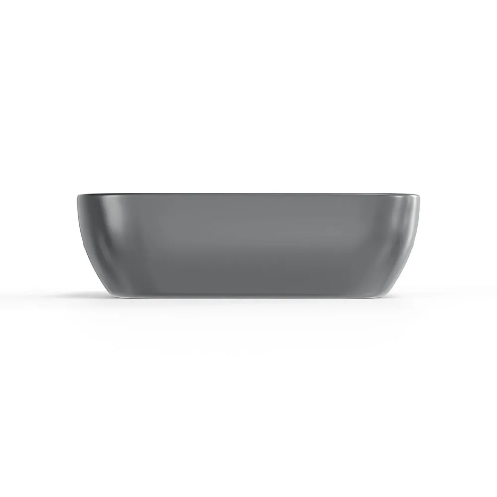 Vasque À Poser|Swiss Aqua Technologies Infinitio Vasque à poser 45,5x32,5 cm, sans trop-plein, Noir mat (SATINF4532BKM)
