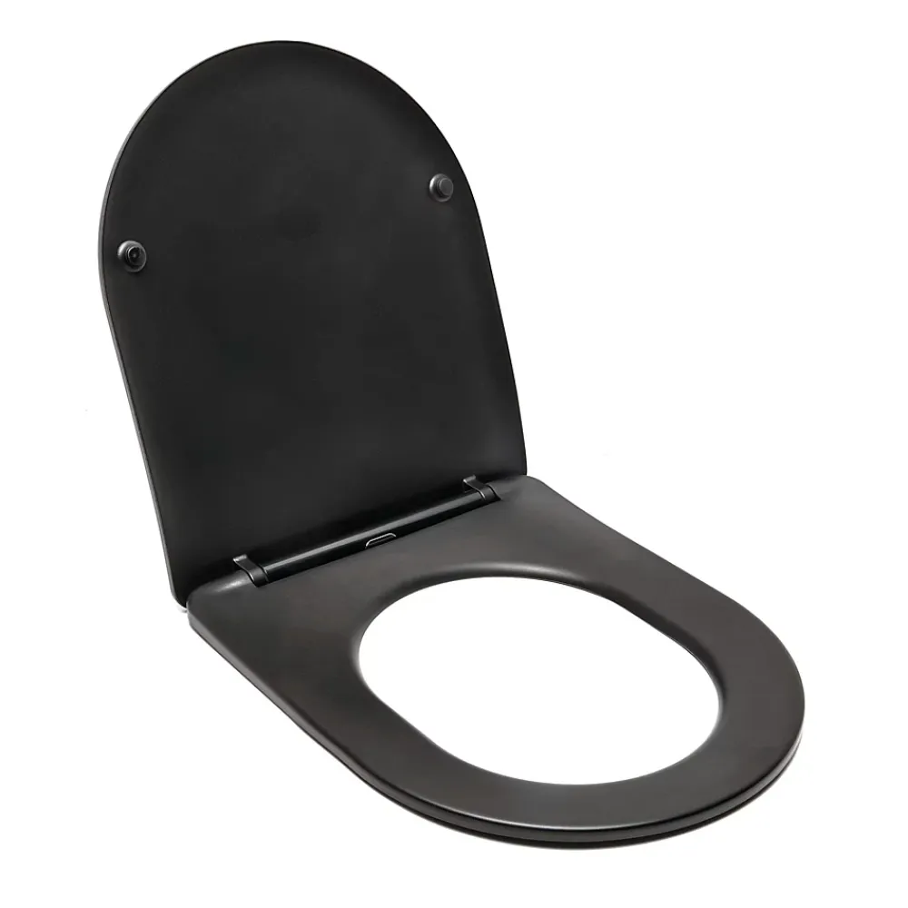 Swiss Aqua Technologies Infinitio Abattant frein de chute, Noir mat (SATINFPBKM)