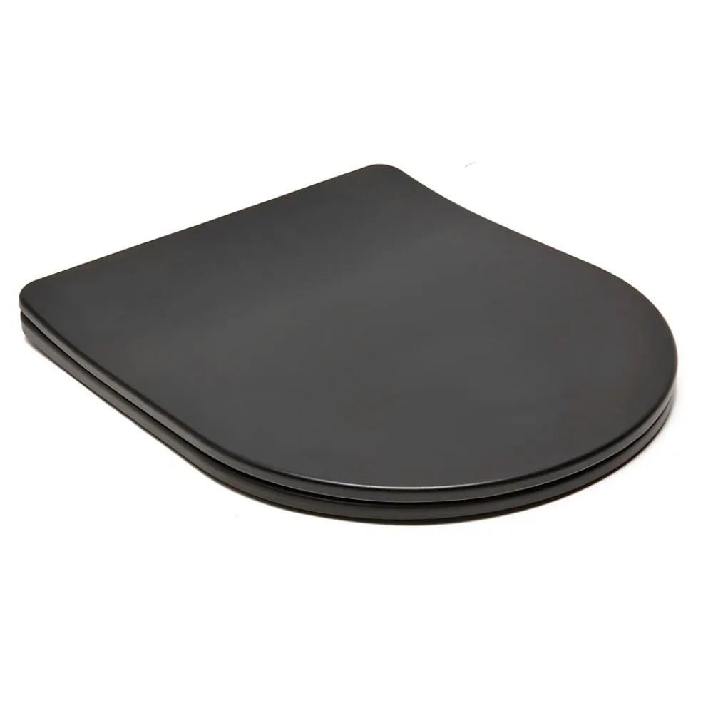 Swiss Aqua Technologies Infinitio Abattant frein de chute, Noir mat (SATINFPBKM)