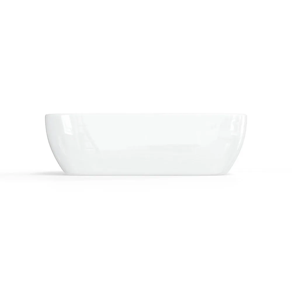 Swiss Aqua Technologies Infinitio Vasque à poser 45,5x32,5 cm, sans trop-plein, Blanc brillant (SATINF4532)
