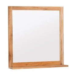 Swiss Aqua Technologies Miroir avec étagère Naturel Home 60x61,5 cm, bois (HOMEZRC)