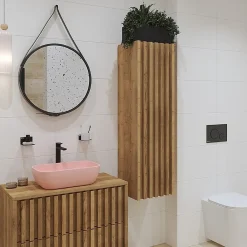 Swiss Aqua Technologies Mood mitigeur lavabo XL avec levier sans tirette, G3/8, Noir mat (SATBSMOOD285C)