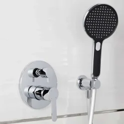 Swiss Aqua Technologies Pomme de douche SAT noir/chrome (SATBSRS33C)
