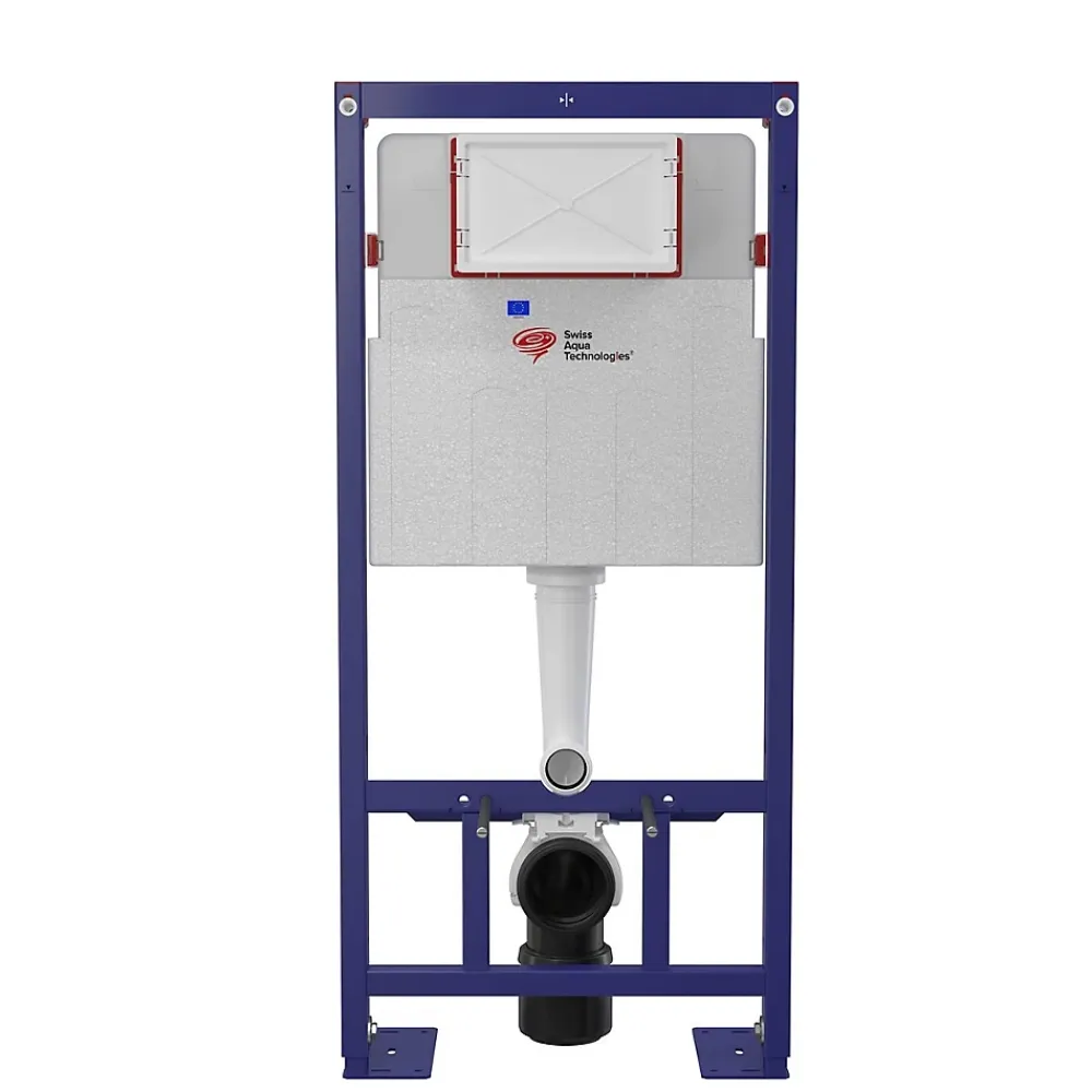 Wc Suspendu|Swiss Aqua Technologies Pack WC Bâti-support Autoportant + WC sans bride SAT + Abattant SoftClose