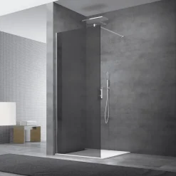 Swiss Aqua Technologies Paroi de douche à l'italienne 97x200cm Walk-in, verre fumé (SIKOWI100KS)
