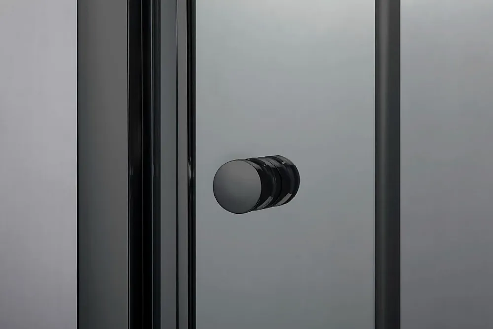 Paroi De Douche|Porte De Douche|Swiss Aqua Technologies SAT PROJECT Douche 90x90cm coulissante avec profilé noir mat (SATPROMUQ90CT)