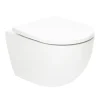 Wc Suspendu|Swiss Aqua Technologies Tornado WC sans bride avec abattant SoftClose et fixations invisibles, blanc (SATFUS010RTORP)