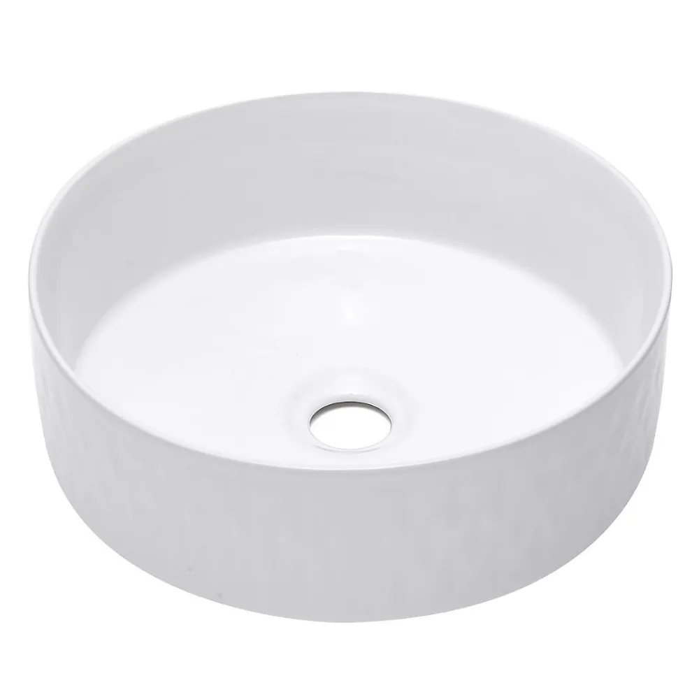 Vasque À Poser|Swiss Aqua Technologies Vasque à poser Infinitio 36 x 36 x 12 cm sans trop-plein, blanc brillant (SATINF3636)