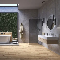 Paroi De Douche|Swiss Aqua Technologies Walk-in Set Paroi de douche 77x200cm fixe en verre fumé + Bras de montage + Profilé, Noir (WI80KS-SET)