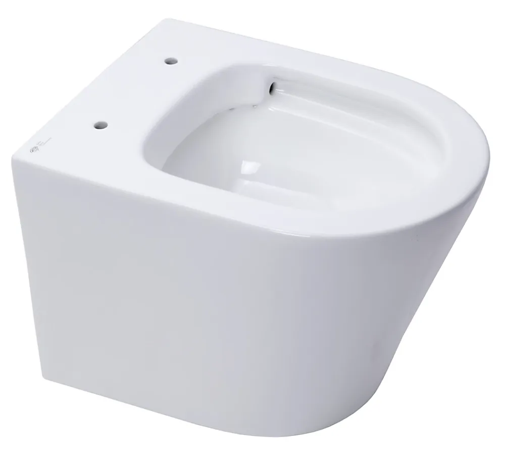 Wc Suspendu|Swiss Aqua Technologies WC suspendu Infinitio sans bride et fixations invisibles + abattant frein de chute (SATINF010RREXP)