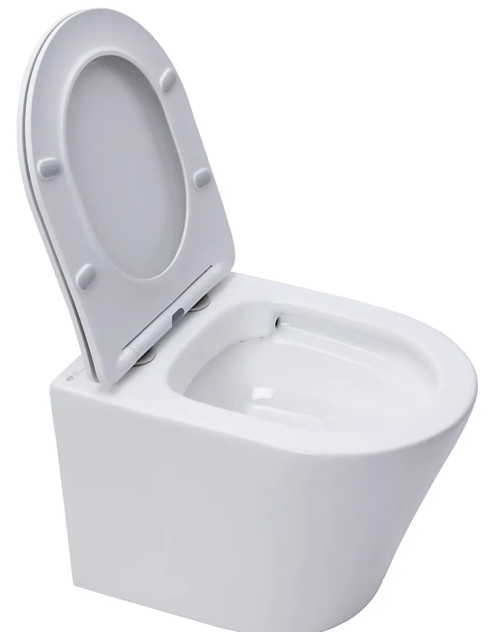 Wc Suspendu|Swiss Aqua Technologies WC suspendu Infinitio sans bride et fixations invisibles + abattant frein de chute (SATINF010RREXP)