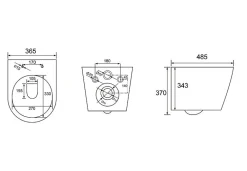 Wc Suspendu|Swiss Aqua Technologies WC suspendu Infinitio sans bride et fixations invisibles + abattant frein de chute (SATINF010RREXP)