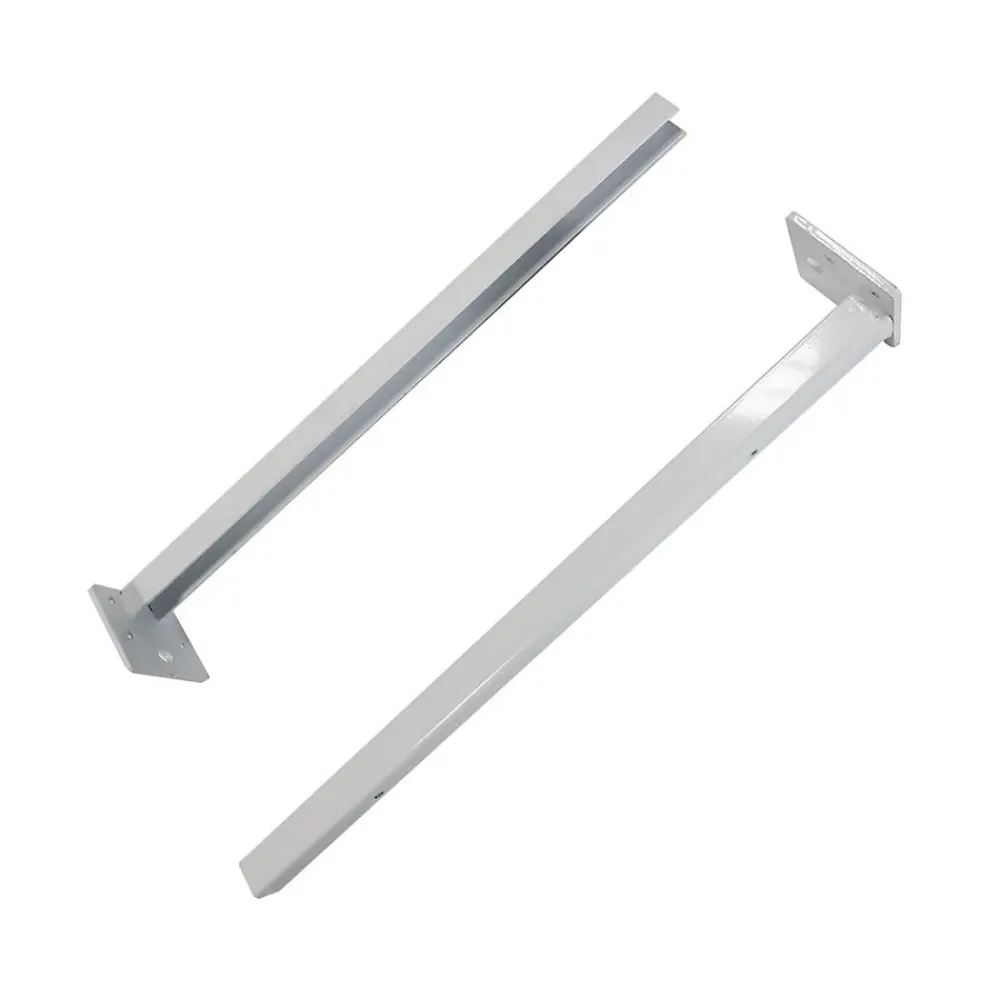 Plan De Travail Salle De Bains|Kiamami Valentina Système De Fixation 2 Supports D'étagères Métalliques 40Cm
