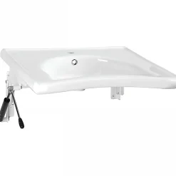 Lavabo|Sanindusa Système d'inclinaison pneumatique pour lavabo PMR droit NewWCCare blanc