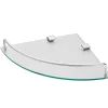 Etagère Salle De Bains|GoodHome Tablette d’angle murale en verre et acier chromé Alessano
