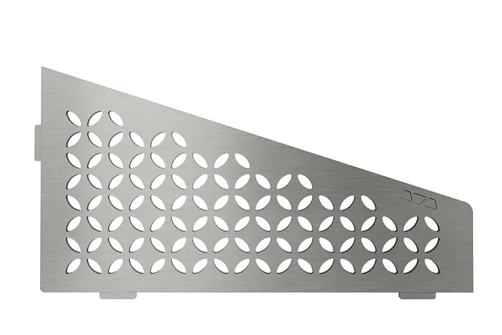Schluter Tablette murale de douche SHELF- E- S3 - CURVE - inox brossé - 62 x 295 x 154 mm