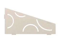Schluter Tablette murale de douche SHELF- E- S3 - CURVE - inox brossé - 62 x 295 x 154 mm