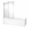 Tablier Et Habillage De Baignoire|Jacob Delafon Tablier bain compatible toutes baignoires rectangulaires, installation angle, 180x90x60cm, Blanc + Pare bain Malice