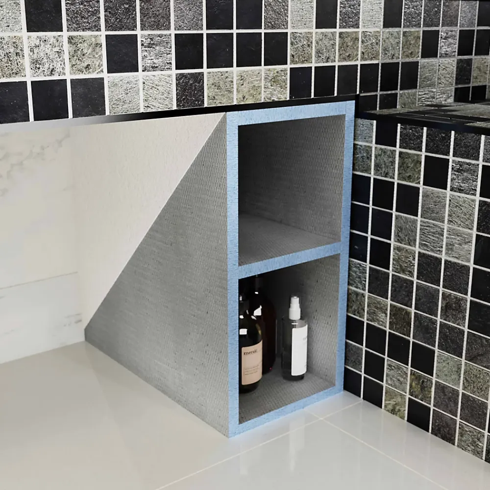 Tablier Et Habillage De Baignoire|U-tile Tablier de baignoire à carreler sans vérins - 177 x 60 cm