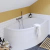 Tablier Et Habillage De Baignoire| Tablier de baignoire d'angle Horyn L. 150 cm x l. 90 cm blanc