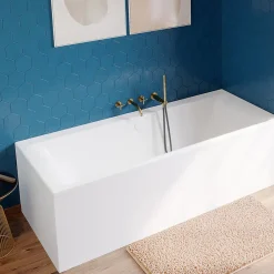 Tablier Et Habillage De Baignoire|GoodHome Tablier de baignoire frontal Iskar L. 140 cm blanc