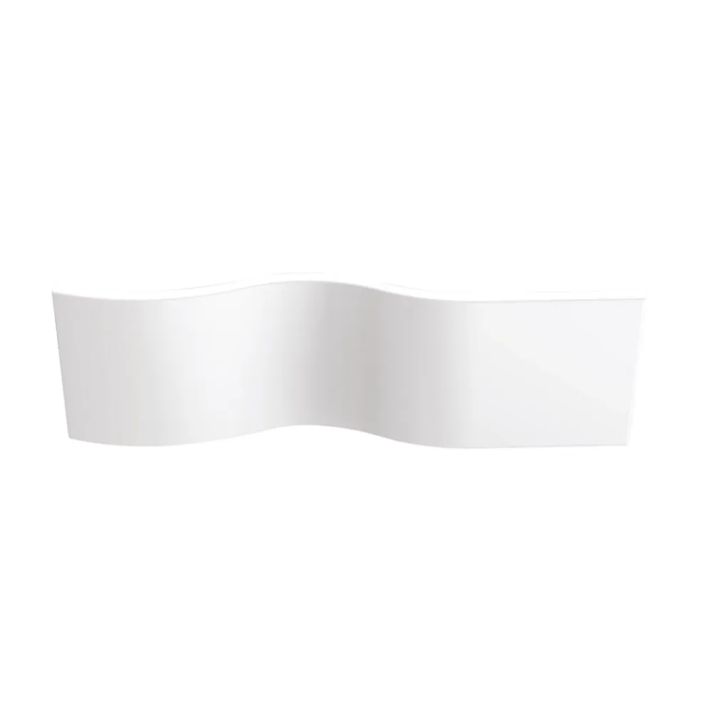 Tablier Et Habillage De Baignoire|Valentin Tablier de baignoire frontal blanc 180 x 90 cm pour baignoire Folk,