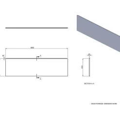 Balneo Tablier de baignoire frontal blanc Panel 180 cm
