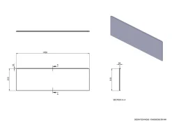Balneo Tablier de baignoire frontal blanc Panel 170 cm