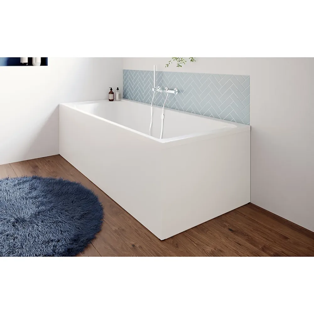Tablier Et Habillage De Baignoire|Balneo Tablier de baignoire frontal blanc Panel 130 cm