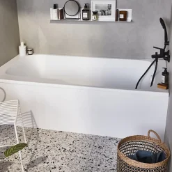 Tablier Et Habillage De Baignoire|Jacob Delafon Tablier de baignoire installation en niche blanc mat + pare bain Malice