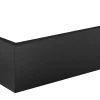 Allibert Tablier de baignoire noir Fix'alu 180 x 80 cm