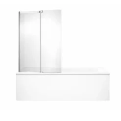 Jacob Delafon Tablier frontal baignoire rectangulaire + pare bain, blanc brillant Installation en niche
