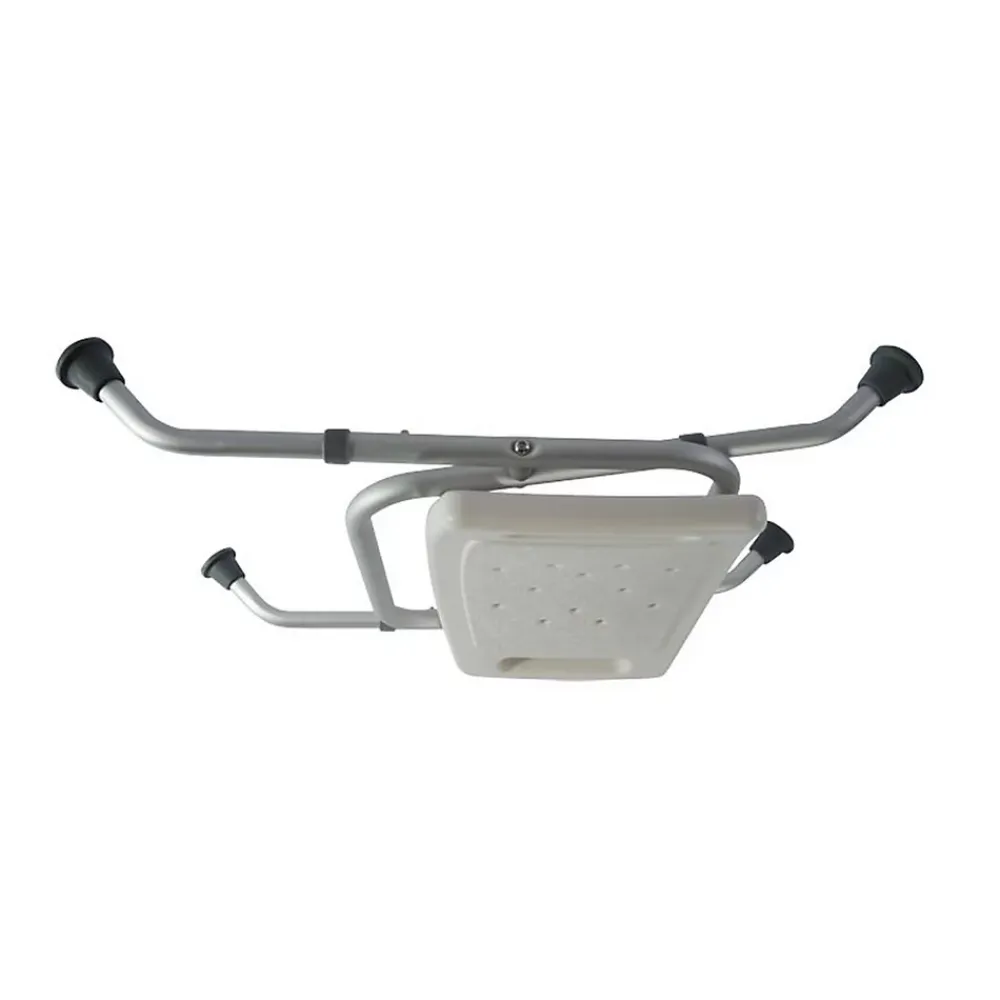 Siège De Douche|Identités Tabouret de douche - Chaise de douche, 812031 courbé pliant blanc, pliable pour le ranger et le transporter facilement