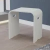 Bernstein Tabouret de douche PB4002 en fonte minérale - blanc mat