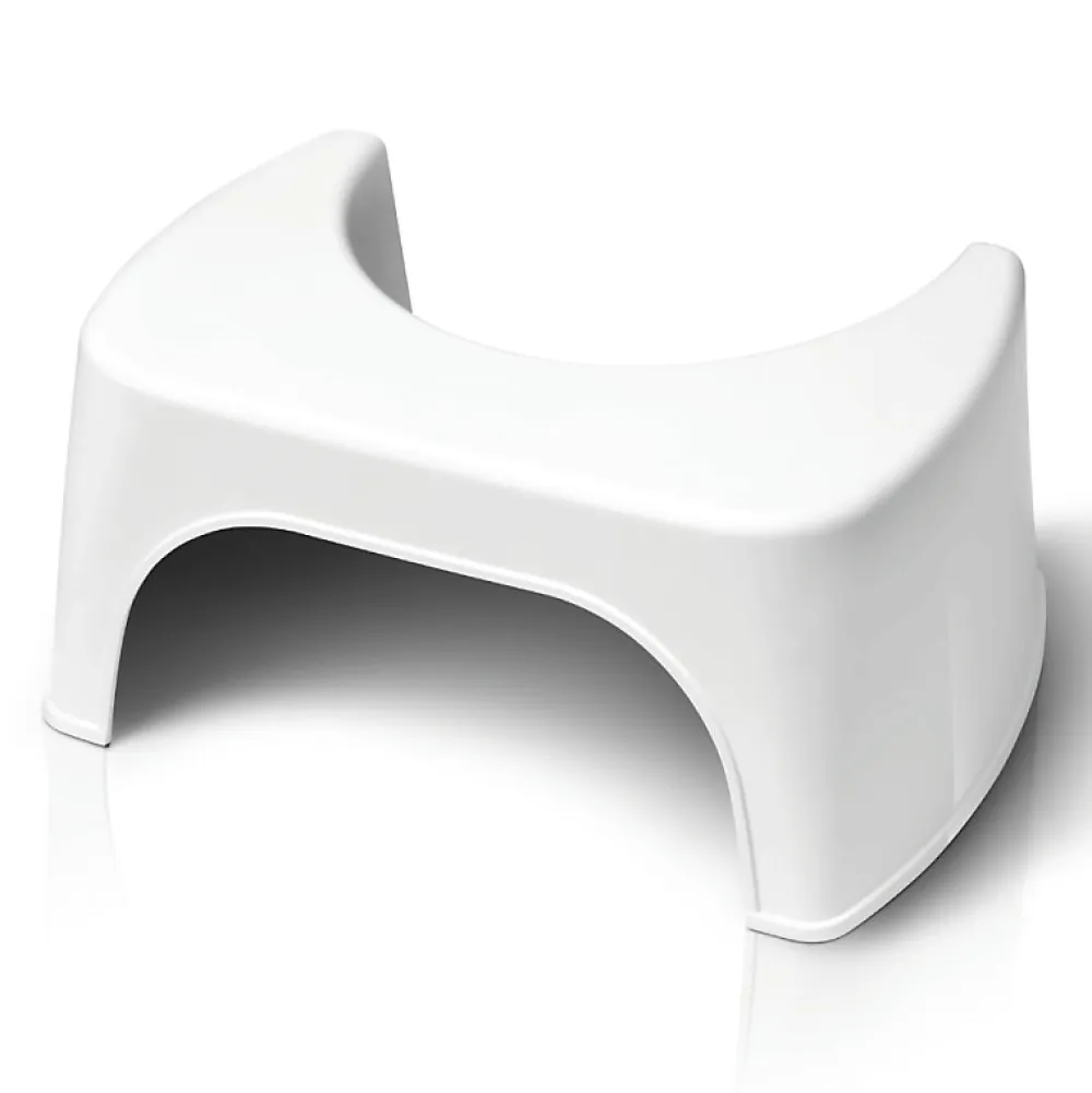 Wellcare Tabouret physiologique de toilette en plastique blanc