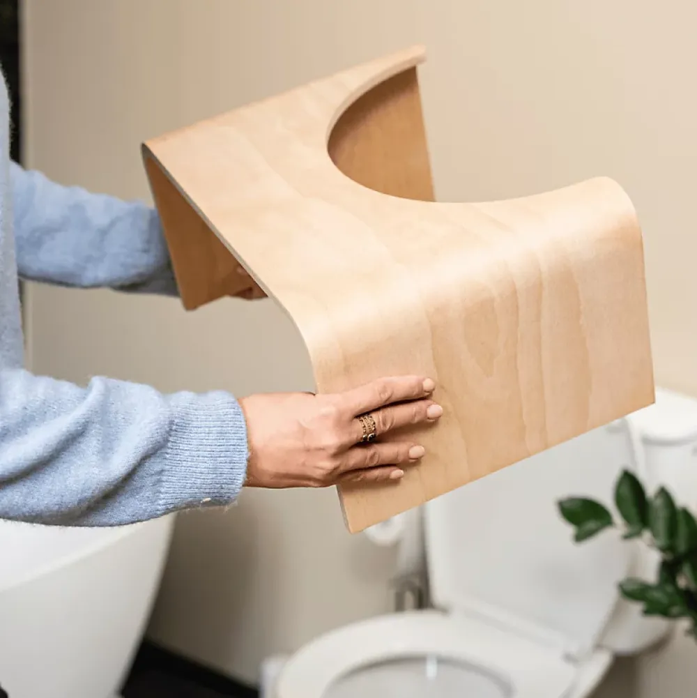 Wellcare Tabouret physiologique de toilette en bois
