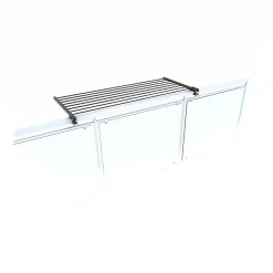 Foxydry Étagère à linge balcon pliable alu 118x63x8 cm Duo