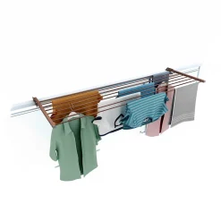 Foxydry Étagère balcon pliable 2 sens corten 118x63x8 cm Duo