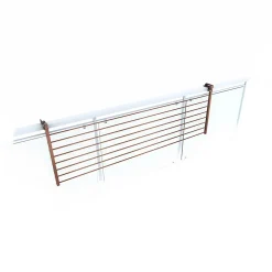 Foxydry Étagère balcon pliable 2 sens corten 118x63x8 cm Duo