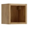 Etagère Salle De Bains|Furnidea Étagère cube de salle de bain suspendue 20 x 20 cm NOVA chêne Coast Evoke