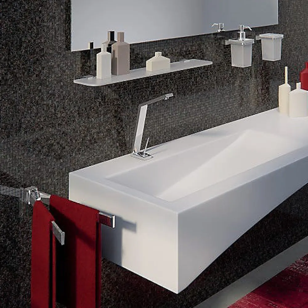 Kiamami Valentina Étagère De 60 Cm En Cristal Et Supports En Laiton - Greta