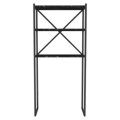 Etagère Salle De Bains|[En.Casa] Étagère de salle de bain Askersund 160 x 66 x 34 cm marbre noir en.casa