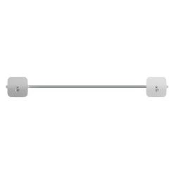 Etagère Salle De Bains|GoodHome Étagère de salle de bain en verre et acier inoxydable chromé H.40 cm Teesta