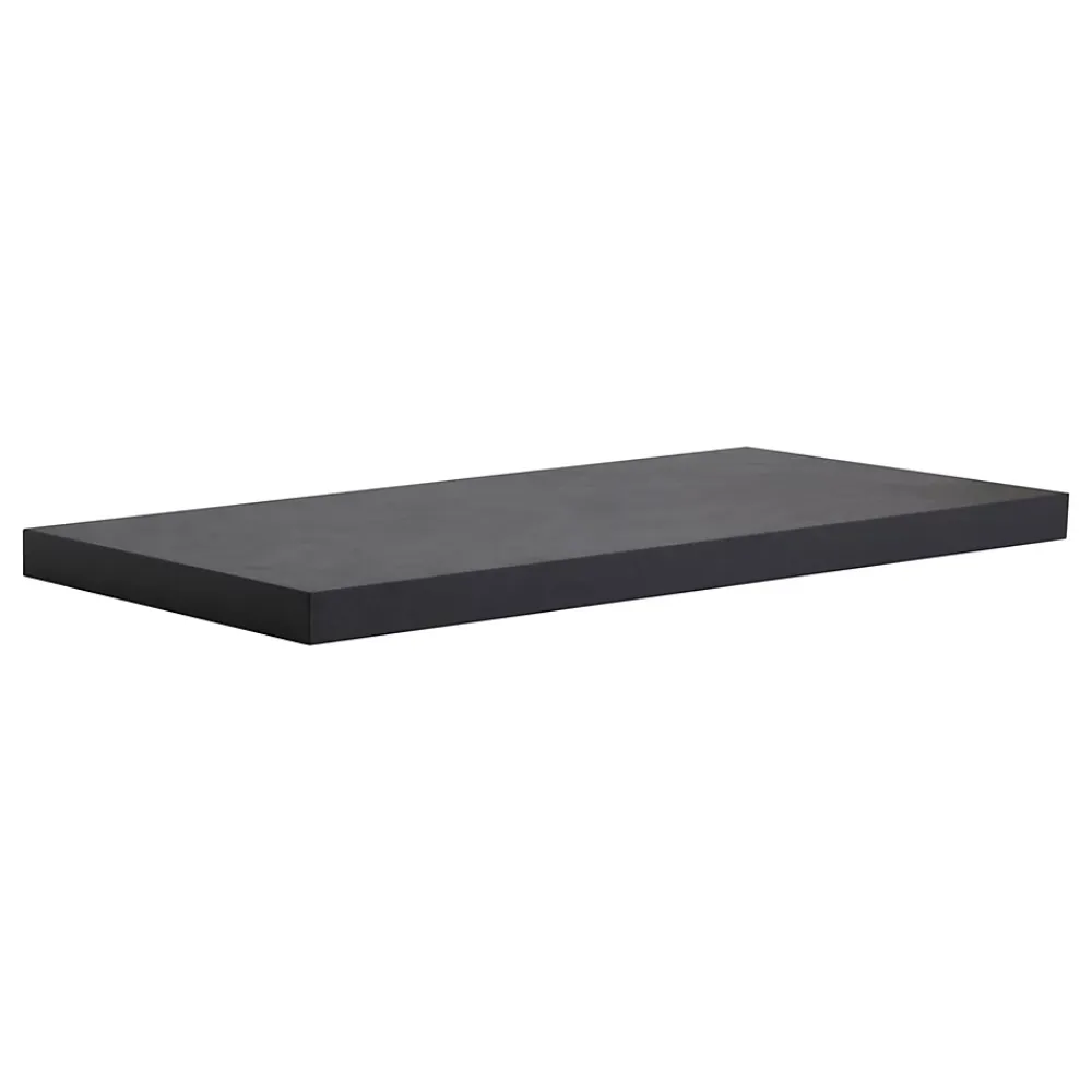 Plan De Travail Salle De Bains|Kiamami Valentina Étagère En Bois Couleur Anthracite Pour Lavabo À Poser 120 Cm - Valentina