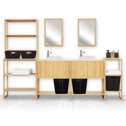 5Five Étagère haute 2 niveaux 30cm Bambou Lab'n modul -