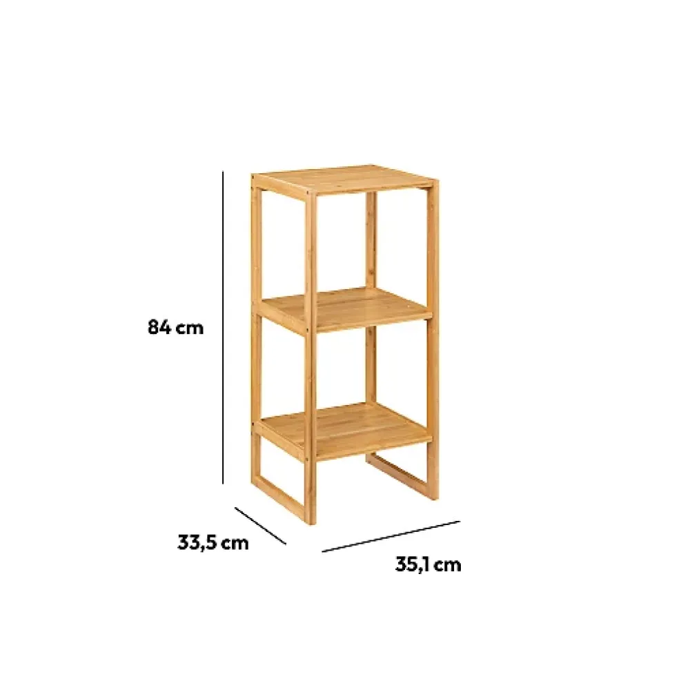 5Five Étagère haute 2 niveaux 30cm Bambou Lab'n modul -