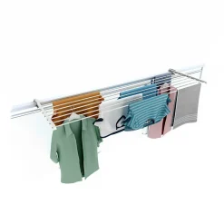 Etendoir À Linge|Foxydry Étagère linge blanc pliable extérieur 162x63x8 cm Duo